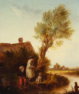 Young Anglers by Edmund Bristow