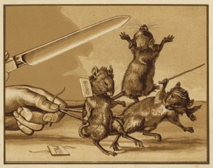 Illustration for Three Blind Mice by Edmund G. Caldwell