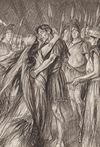 William Shakespeare: Antony and Cleopatra, Act IV, Scene 4 by Edmund Joseph (after) Sullivan