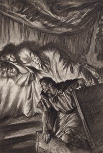 William Shakespeare: Cymbeline, Act II, Scene 2 by Edmund Joseph (after) Sullivan