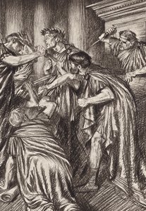 William Shakespeare: The Tragedy of Julius Caesar, Act III, Scene 1 by Edmund Joseph (after) Sullivan