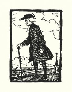 Illustration for The Vicar of Wakefield by Oliver Goldsmith by Edmund Joseph Sullivan