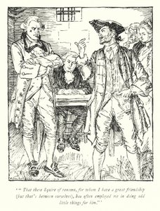 Illustration for The Vicar of Wakefield by Oliver Goldsmith by Edmund Joseph Sullivan