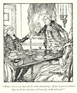 Illustration for The Vicar of Wakefield by Oliver Goldsmith by Edmund Joseph Sullivan