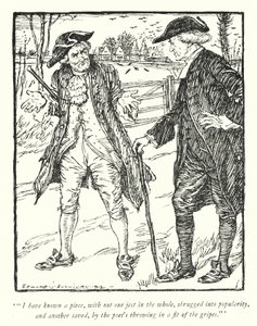 Illustration for The Vicar of Wakefield by Oliver Goldsmith by Edmund Joseph Sullivan
