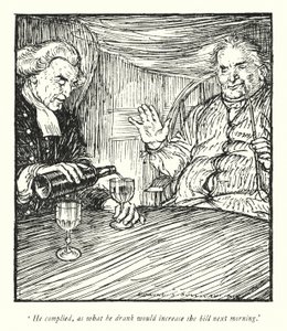 Illustration for The Vicar of Wakefield by Oliver Goldsmith by Edmund Joseph Sullivan
