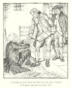 Illustration for The Vicar of Wakefield by Oliver Goldsmith by Edmund Joseph Sullivan