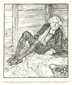 Illustration for The Vicar of Wakefield by Oliver Goldsmith by Edmund Joseph Sullivan