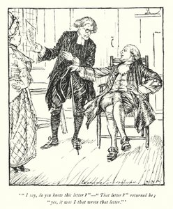 Illustration for The Vicar of Wakefield by Oliver Goldsmith by Edmund Joseph Sullivan