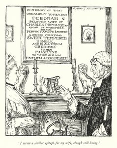 Illustration for The Vicar of Wakefield by Oliver Goldsmith by Edmund Joseph Sullivan