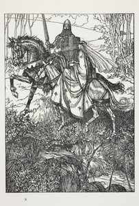 Sir Launcelot and Queen Guinevere, illustration from 
