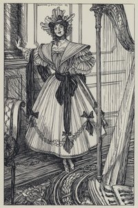 Tennyson, Illustration for A Dream of Fair Women and Other Poems by Edmund Joseph after Sullivan