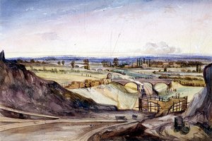 General view of Hampstead, London, 1837 by Edmund Marks
