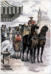 Lady Going Out During 