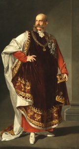 Emperor Franz Joseph I in the Robe of the Order of the Golden Fleece by Edmund Pölz