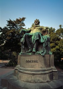 Monument in Tribute to the German Poet Johann Wolfgang von Goethe (1749-1832) Made by Edmund von Hellmer (1850-1935) by Edmund Ritter von Hellmer