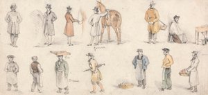 Studies of Tradesmen and Grooms by Edmund Thomas Parris