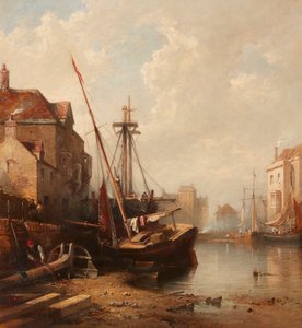 The Port of Leith by Edmund Thornton Crawford