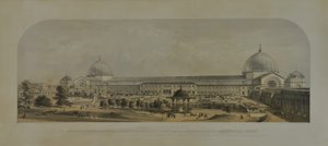 International Exhibition of 1862, North Front from the Gardens of the Royal Horticultural Society by Edmund Walker