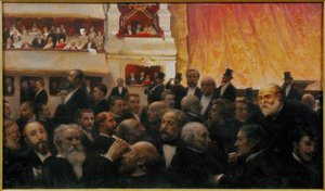 A first night at the Comedie Francaise, Paris