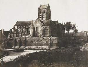 Church at Auvers by Édouard Baldus