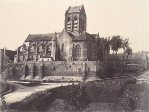 Church of Auvers by Édouard Baldus