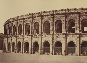Nimes. Amphitheater by Édouard Baldus