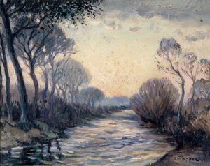 River Cagnes by Edouard Chappel