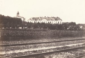 Abbey of Gard near Abbeville by Edouard Denis Baldus