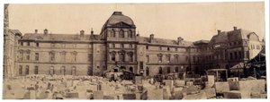The Louvre Museum: The Napoleon Courtyard from the Carousel by Edouard Denis Baldus