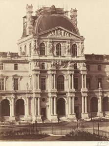 View of the Louvre by Edouard Denis Baldus
