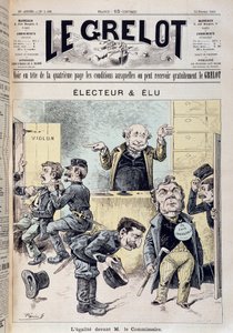 Cartoon on parliamentary immunity by Edouard Guillaumin Pepin
