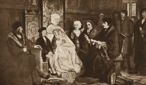 Erasmus Reading to the Young Emperor Charles V, Brussels by Edouard Jean Conrad (after) Hamman
