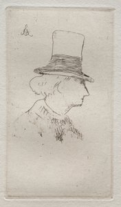 Baudelaire de Profil by Édouard Manet