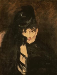 Berthe Morisot in Mourning Hat with Long Veil by Édouard Manet