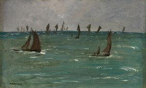Boats at Berck-sur-Mer by Édouard Manet