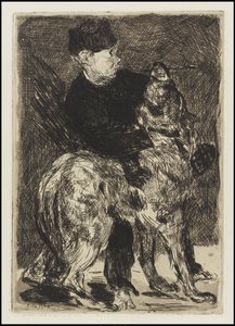 Boy with a Dog by Édouard Manet