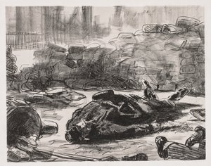 Civil War Scene of the Commune of Paris, 1871