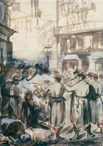The Barricade by Édouard Manet