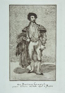 Don Mariano Camprubi Le Baïlarin, 1862-63 by Édouard Manet