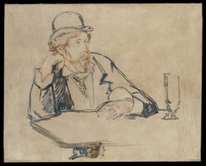 George Moore (1852-1933) at the Café by Édouard Manet