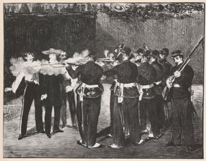The Execution of Maximilian by Édouard Manet