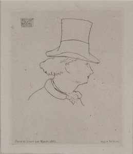 Portrait of Baudelaire by Édouard Manet