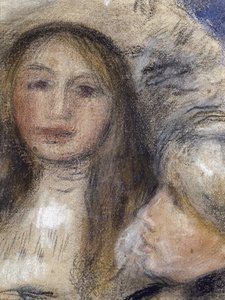 Portrait of Berthe Morisot and Her Daughter Julie Manet by Édouard Manet