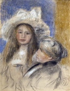 Portrait of Berthe Morisot and her daughter Julie Manet by Édouard Manet