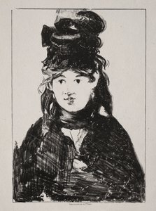 Portrait of Berthe Morisot by Édouard Manet