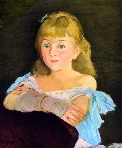 Portrait of Lina Campineanu by Édouard Manet