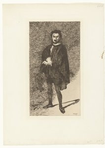Portrait of Actor Philibert Rouvière as Hamlet