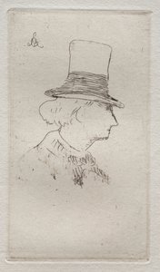 Profile Portrait of Charles Baudelaire by Édouard Manet