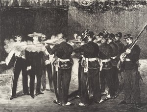 The Execution of the Emperor Maximilian by Édouard Manet